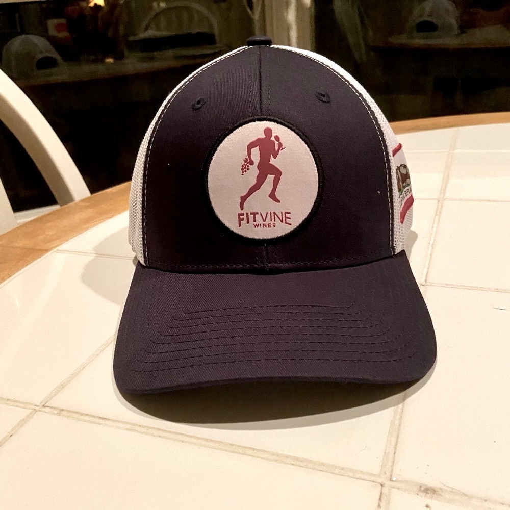 Fit Vine Wine Baseball Cap “Drink Wine.  Not Sugar.” NWT